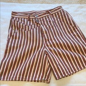 Vintage Texas Classic Bottoms striped shorts